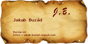 Jakab Buzád névjegykártya
